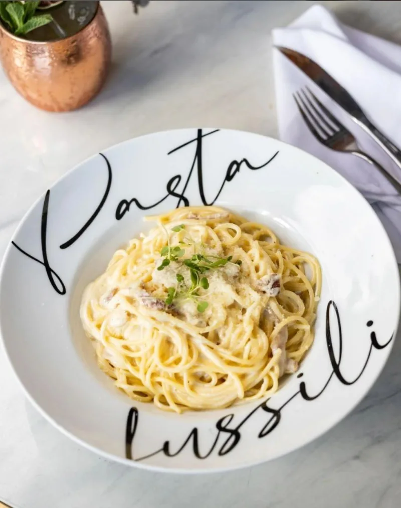 Plato de pasta en Farah, Santo Domingo